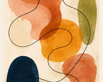 Continuum Abstract Giclée Fine Art Print, Modern Minimalist Wall Art, FORM AND RHYTHM Print, Layer and Light