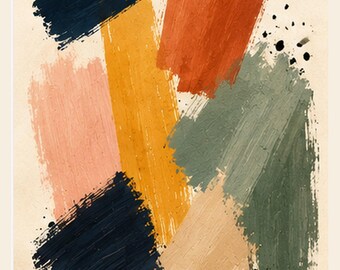 Collision Abstract Giclée Fine Art Print, Modern Minimalist Wall Art, FORM AND RHYTHM Print, Layer and Light