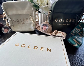 Jungkook 'Golden' inspired Mini Crossbody Bag | Golden Shoulder Bag | Kpop Crossbody