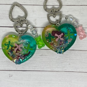 TXT inspired 'Temptation' Shaker Heart Keychain, Bag Charm!
