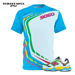 Overhemd voor New Balance 9060 Beach Glass Pink Unisex Tee Sneaker tee