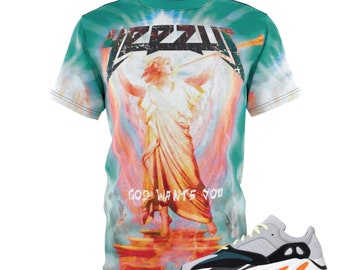 Camisetas Yeezy 700 Wave runner a juego con sneaker Match Tees YEEZUS ANGEL