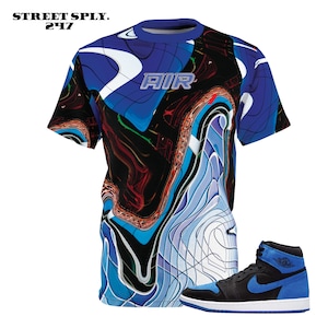 Camiseta Air Jordan 1 High Royal Reimagined Match Tee Air
