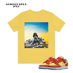 Nike SB Dunks Sneaker Match Tees Yellow black red Ready to Flex