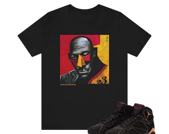 Jordan 7 Citrus Match T-Shirt Ziege Unisex Erwachsene T-Shirt