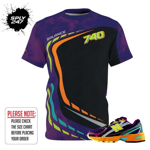 Sneaker Tee, Matching Shirt for New Balance 740 Concord Grape