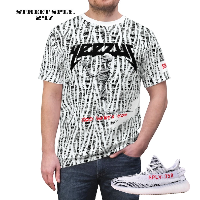yeezy zebra tshirt