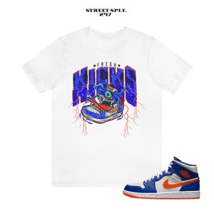 Monster Kicks T Shirt to Match The Air Jordan 1 Mid Wheaties