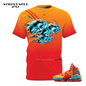 Space Jam x LeBron 19 Tune Squad Nike Sneakers Match Top / Fearless Limitless Tee Shirts