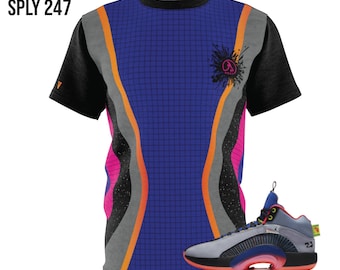 Air Jordan 35 Center of Gravity Sneaker Match Unisex Adulto camiseta