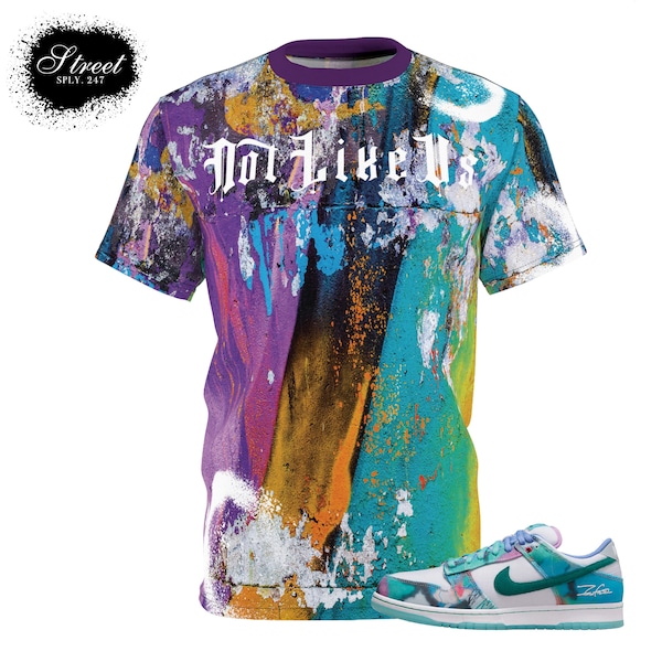 Futura Laboratories x Nike SB Dunk Low Sneaker Matching Not Like Us Tees