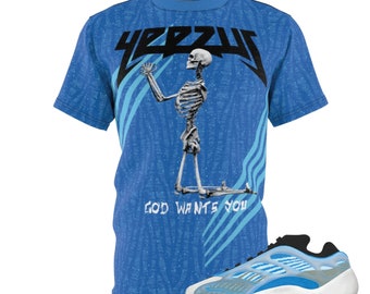 YEEZY 700 V3 Azareth "YEEZUS" Camiseta Azul a juego