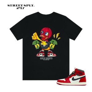 Chicago 1s Lost and Found Sneaker Match Shirt Self made Rich Duck