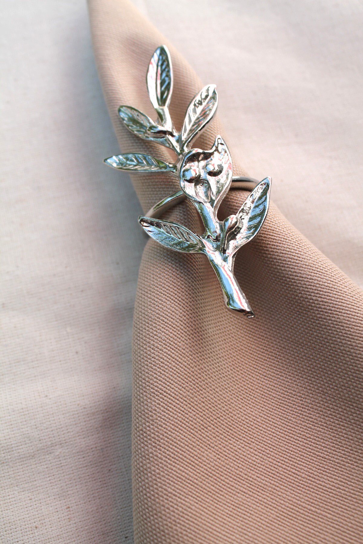 Olive Branch Napkin Ring Metal Napkin Ring Table Decor Etsy