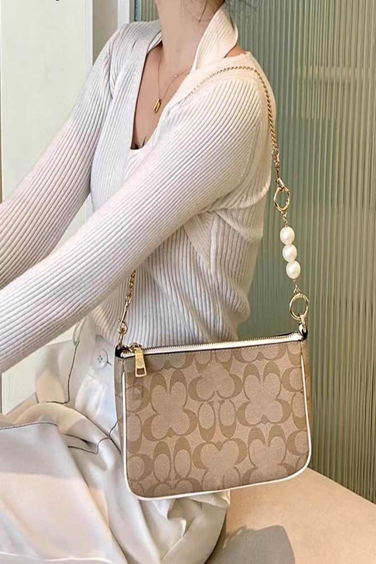 2pack Purse Chain Strap Bead Extenders for Handbag Shoulder Crossbody