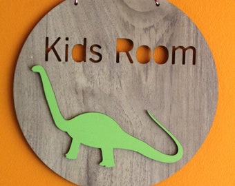 Dinosaur Kids Room Ornament, Kids Room Wall and Door Decoration, Kids Room Ornament, Wood Ornament, Wooden Door Ornament, Gift For Kids