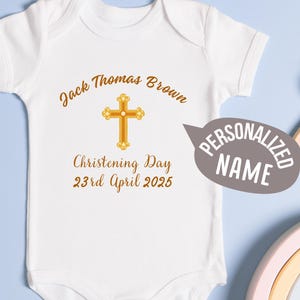 Christening Gift Baby Baptism Outfit Baby Onesie Baby Shower Christening Gown For Baby Girl Baptism Gift Baby Clothes Baby Dedication