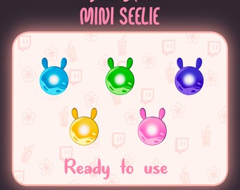 Mini Seelie Genshin Impact Sub/Bit Badges Twitch | Cute | For Streamers | 5 Badges