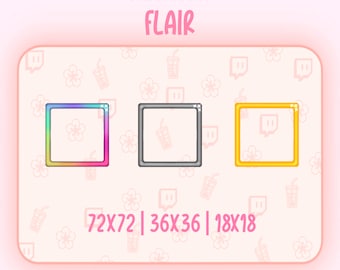 Twitch Sub Badge Flair | Stream | Cute - Flair - Game | 3 Flair