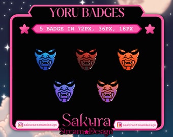 Yoru Valorant Badges for Twitch/YouTube/Discord | Twitch Sub Badges | Subscriber Badges | Discord Roles | Stream