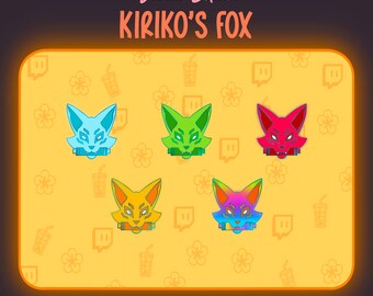 Kiriko's Fox Sub/Bit Badges Twitch | Overwatch 2 | For Streamers | 5 Badges