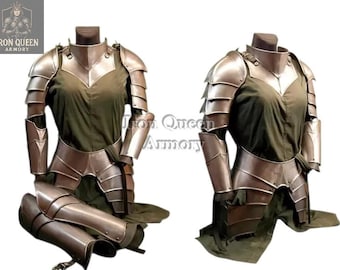 Lady Knight Mild Steel Armor Costume Set - Female LARP Cosplay Outfit