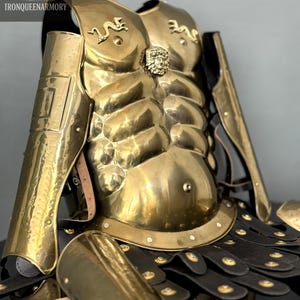 Medieval 300 Muscle Spartan Full Costume | Great Warrior King Leonidas Suit | Ancient Greek Armor Set | Larp Armor | Cosplay Armor & Gift