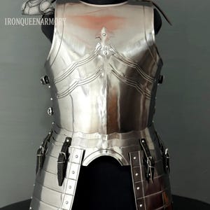 Medieval Knight Steel Breastplate & Tassets Armor Suit/Renaissance Knight’s Full Torso Armor/Knight Cosplay Armor Set/Larp Armor/SCA Armor