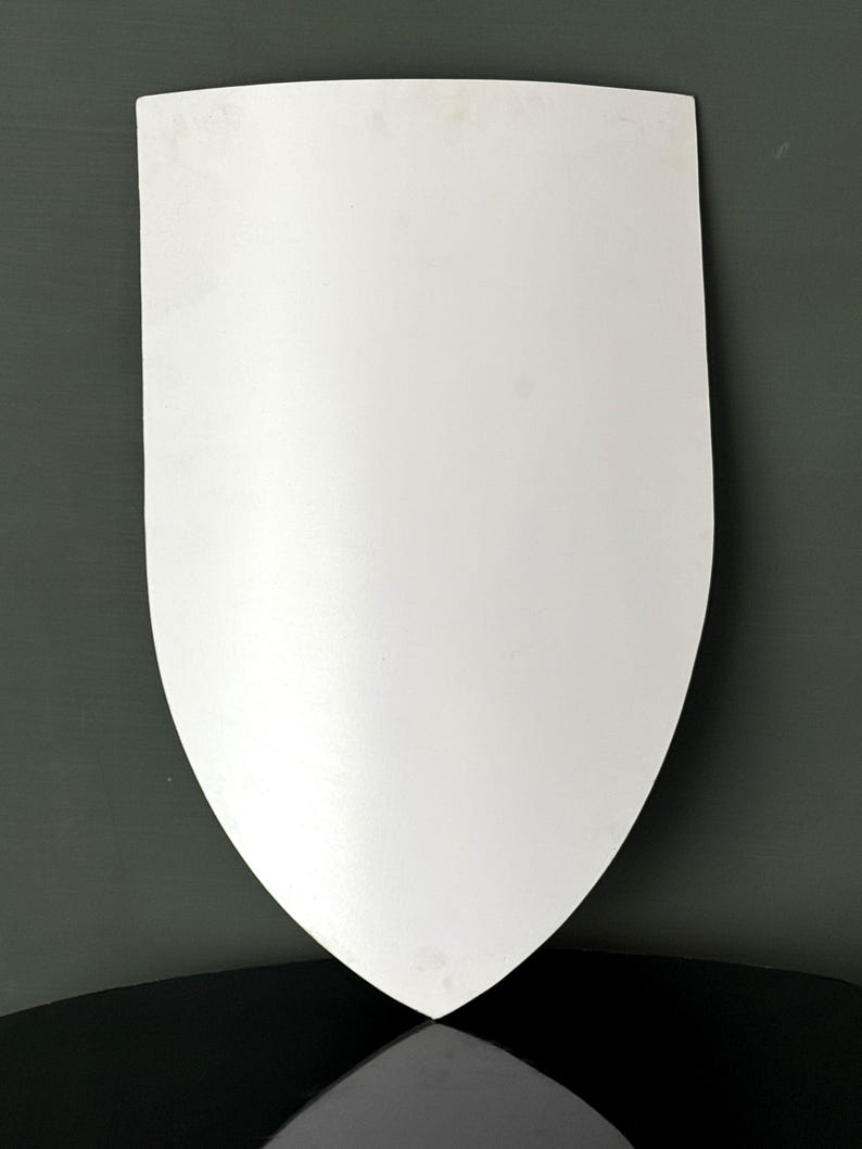 Customizable Shield Blank Heater Shield – Paintable Medieval Shield - White Blank Shield ...