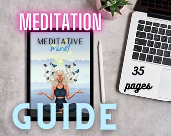 Guía de meditación / autocuidado Libro digital / Regalo de meditación / Guía de manifestación / Meditación en PDF / Yoga / Meditación guiada / Libro de Samadhi
