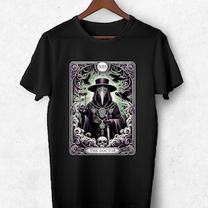 Pest arts shirt, tarotkaart shirt, dokter shirt, horror liefhebbers cadeau, tarot liefhebbers cadeau