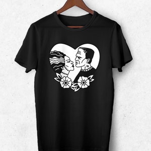 Liebhaber Shirt, Frankenstein Shirt, Frankenstein Braut, Monster Liebhaber Geschenk, Mary Shelley Novel, bis der Tod uns scheidet