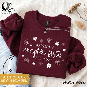 Personalized Chapter Fifty Daisy Shirt, 50th Birthday Shirt, Vintage 1976 Shirt, 1976 Limited Edition Shirt TH3538-1