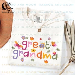 Great Grandma Shirt, Spring Cute New Great Grandma Reveal Shirt, Cute Great Grandma Shirt TH0660