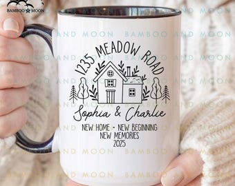 Personalized New Home Mug, New Homeowner, Housewarming Gift TH1832