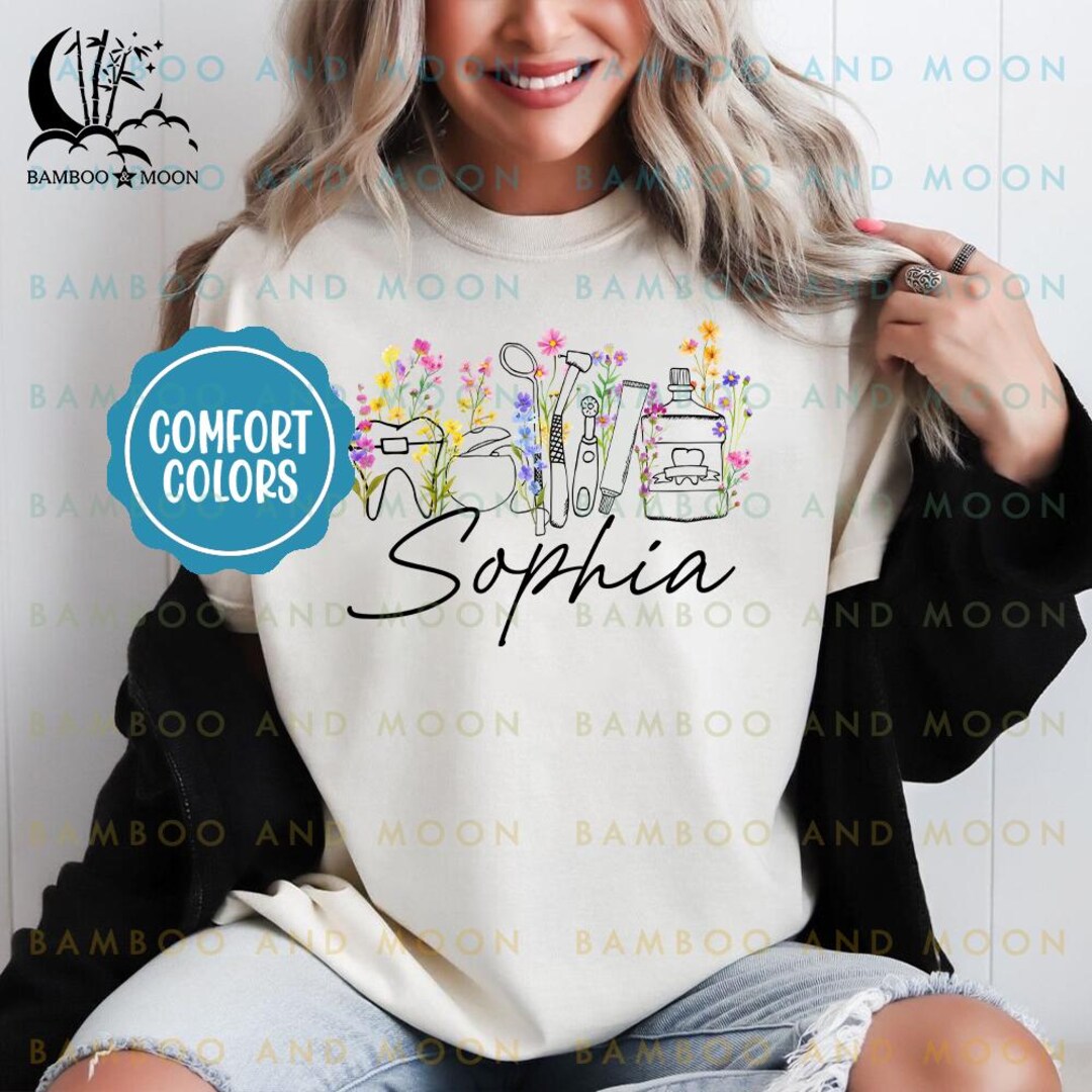 Personalized Dental Hygiene Comfort Colors Shirt, Orthodontics ...