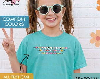 Personalisiertes Kapitel 10 Comfort Farben Jugend Shirt, Armband Zehnter Geburtstagskind Shirt, 10.Geburtstag T-Shirt TH1403-317