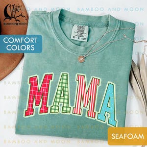 Comfort Colors Mama Christmas Shirt, Christmas Lace Mama Shirt, Merry Mama Shirt TH1731-10