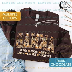 Personalized Pumpkin Gamma Sweatshirt, Spooky Gamma Sweatshirt, Gamma Halloween Sweatshirt, Custom Name Halloween TH1632-2
