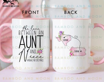 Personalized Long Distance Aunt Niece Gift, The Love Between a Aunt and Niece TH2042
