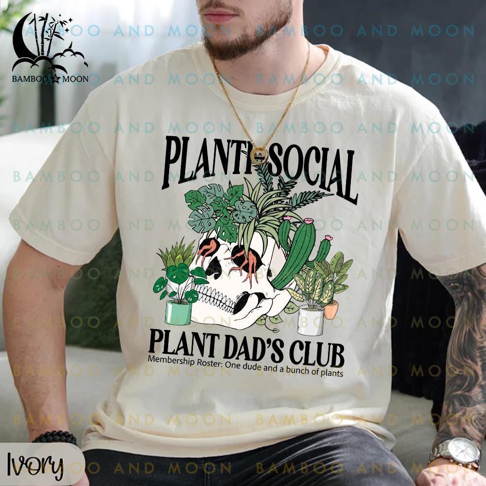 Antisocial Plant Lover Dad Shirt, Funny Plant Dad Shirt, Plant Dad Club Tee TH0461