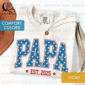 Camisa personalizada do Papa com bandeira americana, camisa do Papa com bandeira dos EUA, camisa patriótica americana do Papa TH1160-1