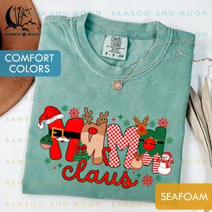 Comfort Colors Mama Claus Shirt, Mama Christmas Shirt, Mama Christmas Gift, Xmas Mama Shirt TH1960-11