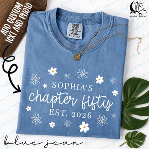 Custom Chapter Fifty Daisy Shirt, 50th Birthday Shirt, Vintage 1976 Shirt, 1976  Limited Edition Shirt TH3538-1