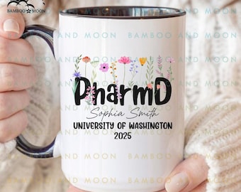 Personlig PharmD-examenmugg, doktorsmugg, PharmD-examensgåva TH0967-29