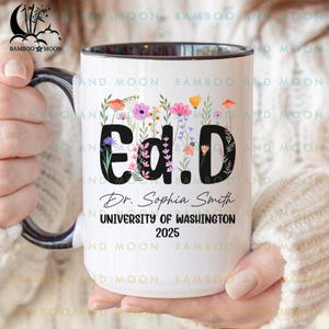 Personalisierte Ed.D Graduiertentasse, Doktor der Bildung EdD Abschlussgeschenk TH0967-6