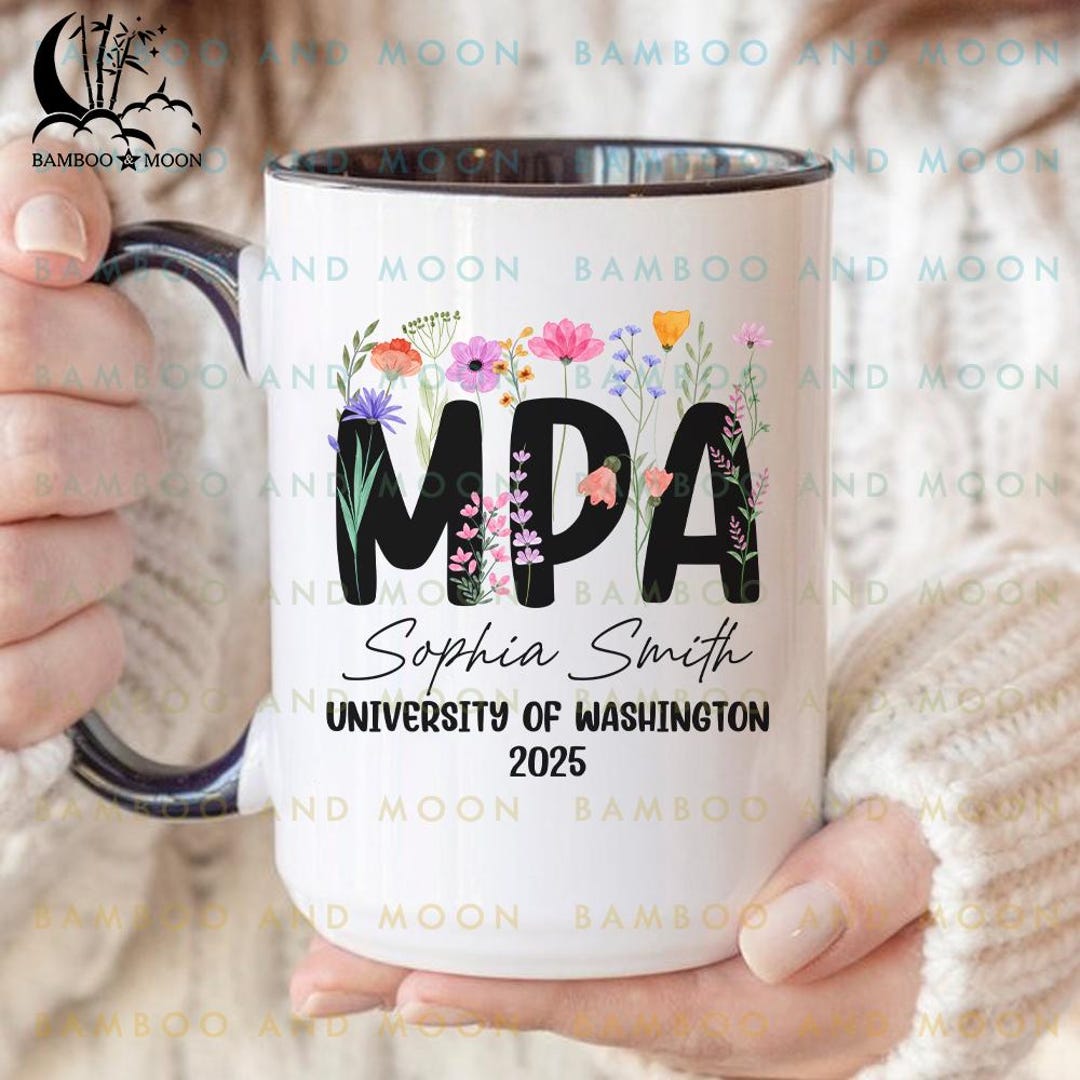 Personalized MPA Grad Mug, Master of Public Administration Mug, MPA ...