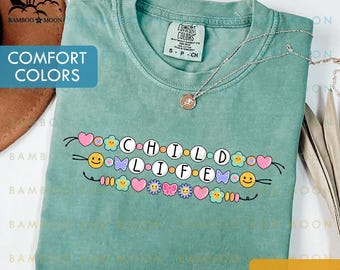 Maglietta Comfort Colors CLS, maglietta con bracciale Child Life, maglietta per assistente terapista Child Life TH1403-368