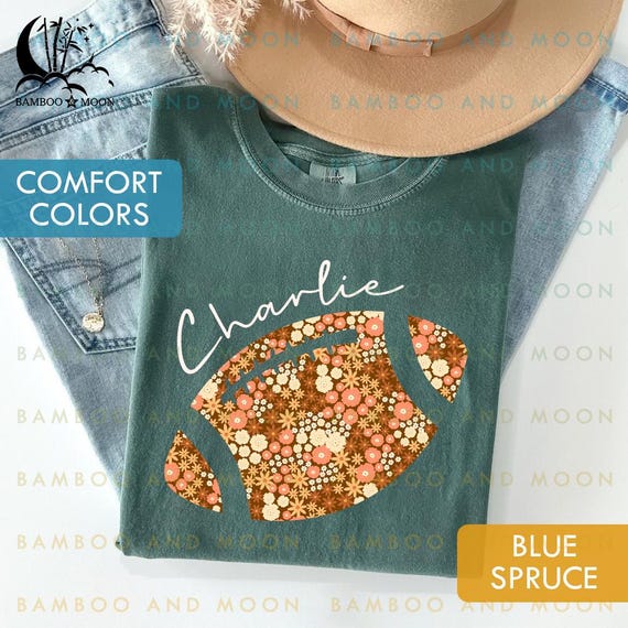 Camiseta de fútbol con flores personalizadas y colores cómodos