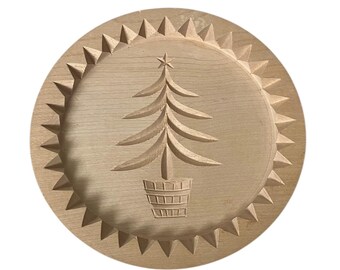 Vintage Christmas Tree Handmade Scottish Shortbread Mold from J & I Crichton of Braemar Scotland
